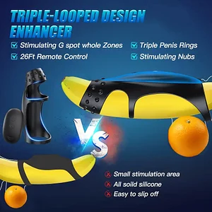 Remote Control 9 Vibration Silicone Penis Rings