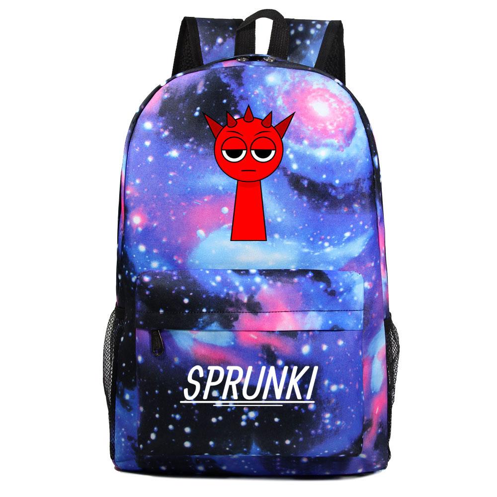 Mayoulove Sprunki Backpack Lightweight Design With Multiple Pockets For School Adventures-Mayoulove