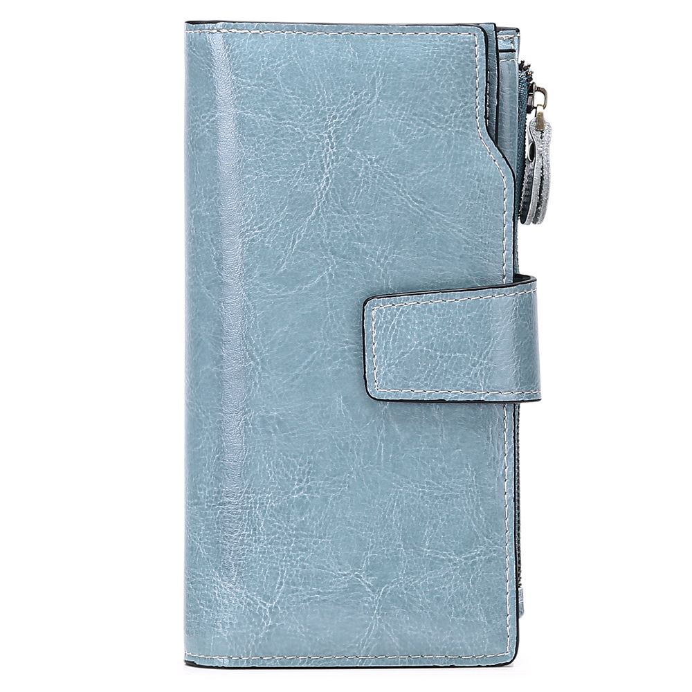 Leather Anti-theft Brush Ladies Wallet Long