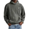 Men's Retro Washed Loose Pocket Hooded Sweatshirt