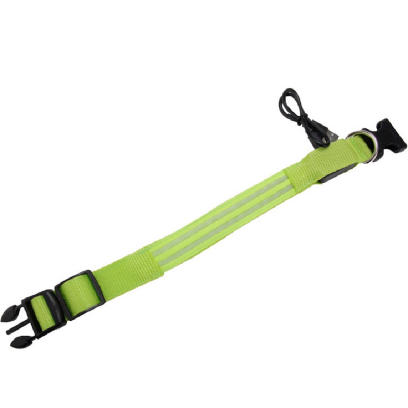 

Led Dog Neck Pendant Usb Charging Pet Collar Night Safety With Battery, Green, 501 Original