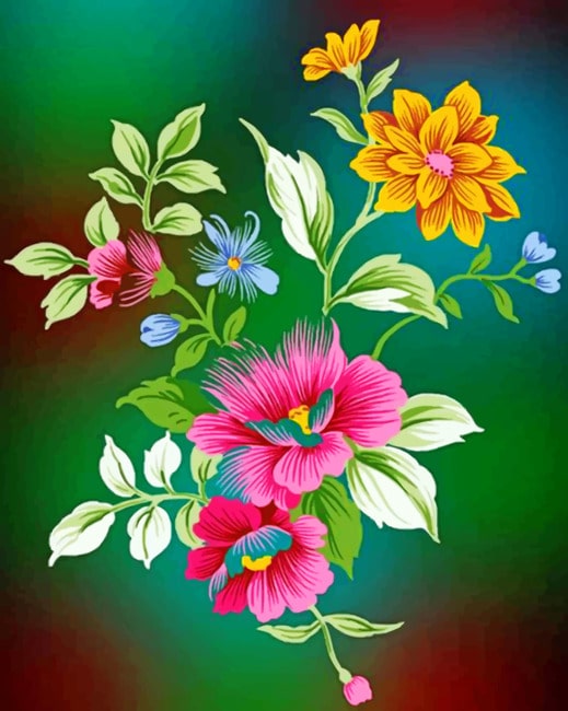 

Flowers – Aesthetic Paint By Numbers - 40*50CM, 501 Original