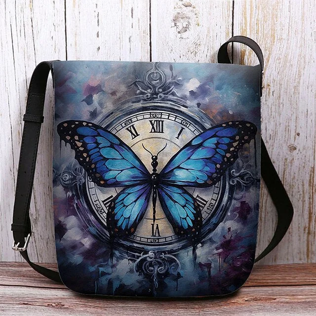 Style & Comfort for Mature Women Women's Butterfly Print Crossbody Bags Shoulder Bags