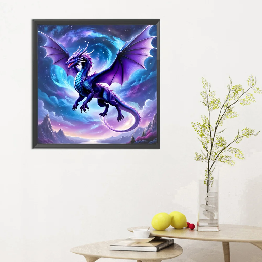 Diamond Painting - Full Round Drill - Magic Pterosaur(Canvas|30*30cm)