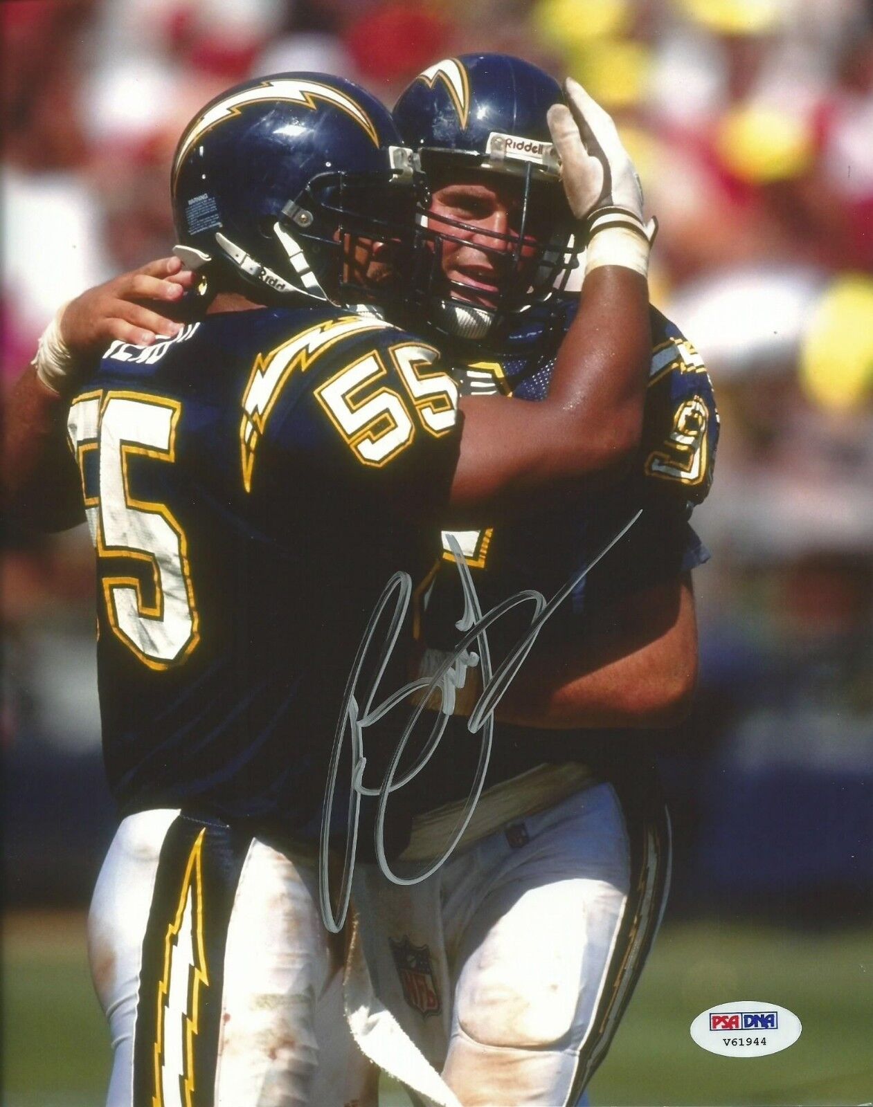 Burt Grossman Signed Chargers 8x10 Photo Poster painting PSA/DNA COA Picture Autograph w JR Seau