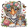 Diamond Painting-DIY Crystal Rhinestone Tiger Mother