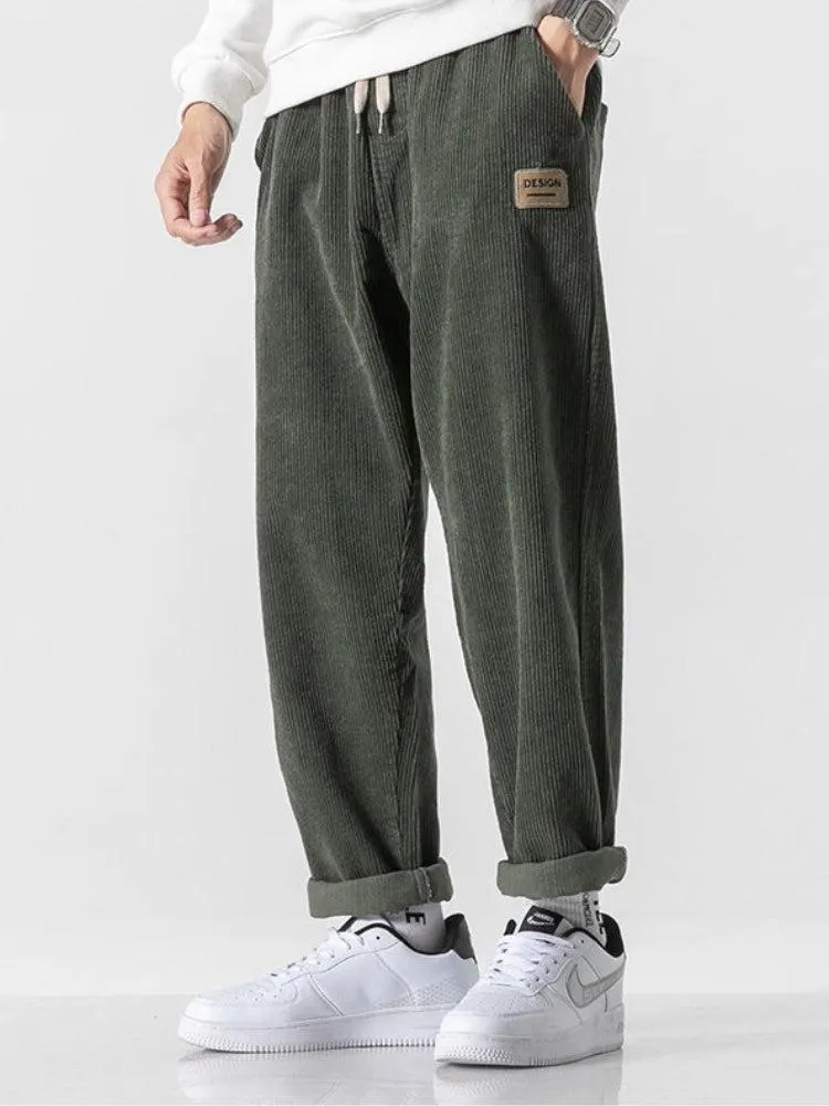 Brownm Boy Corduroy Jogger Pants