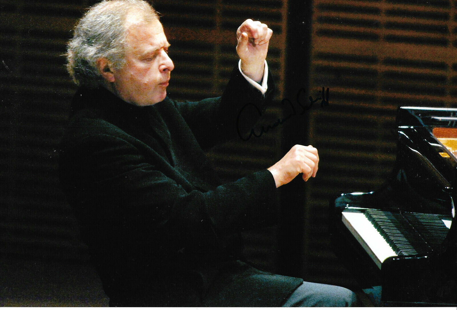 Andras Schiff Pianist signed 8x12 inch Photo Poster painting autograph