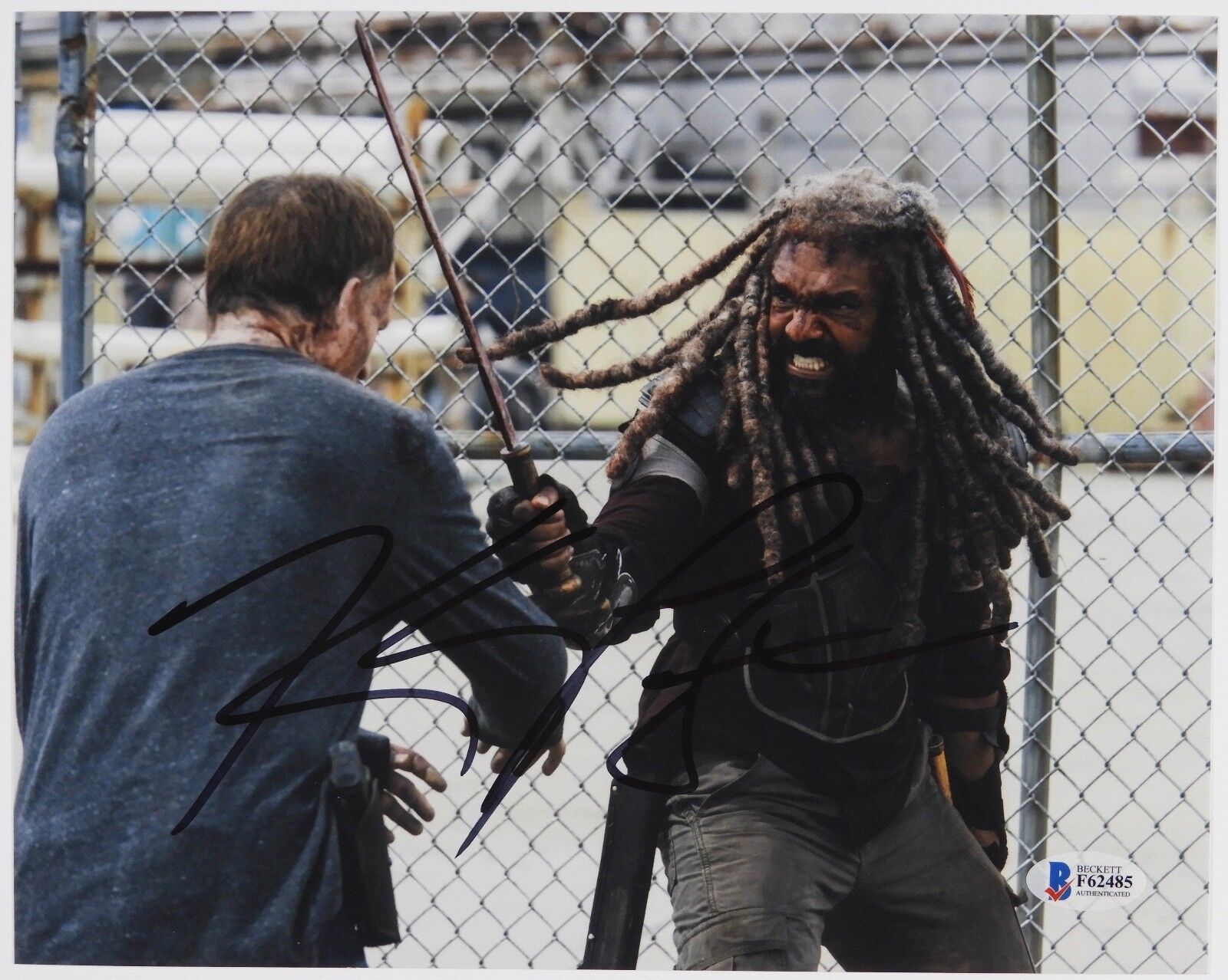 Khary Payton King Ezekiel Walking Dead Autograph Signed Photo Poster painting Beckett 8 x 10