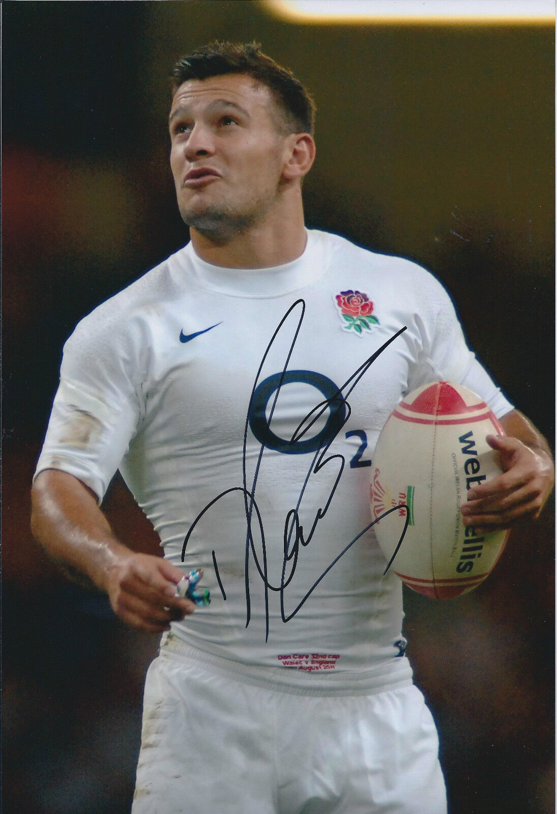 Danny CARE Signed Autograph 12x8 Photo Poster painting AFTAL COA RUGBY England RFU Rare Genuine