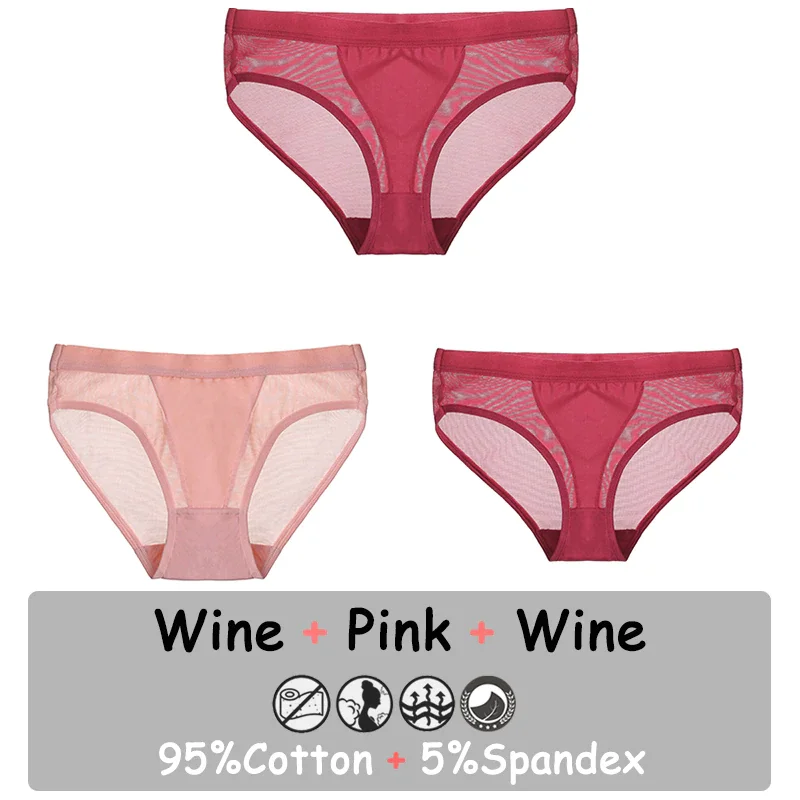 Billionm Seamless Panties Sexy Lingerie Mesh Female Underwear See-Through Underpants Low-Waist Briefs Girls Intimate Pantys