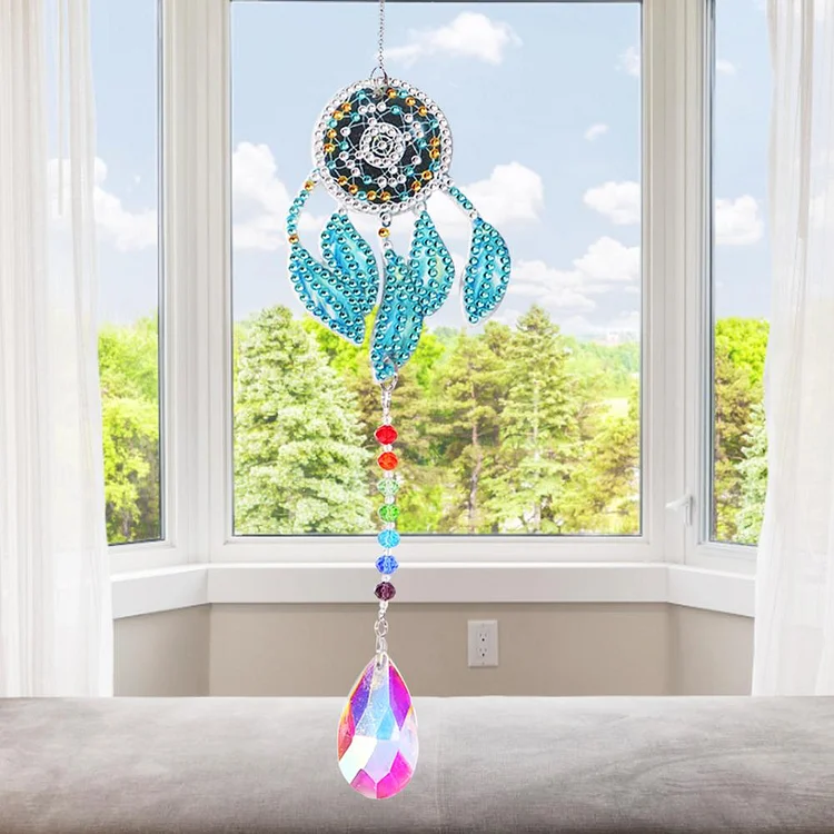 DIY Diamond Painting Wind Chimes Crystal Dream Catcher Craft