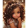 Curly Girl - 11CT Stamped Cross Stitch - 40*50cm - Character
