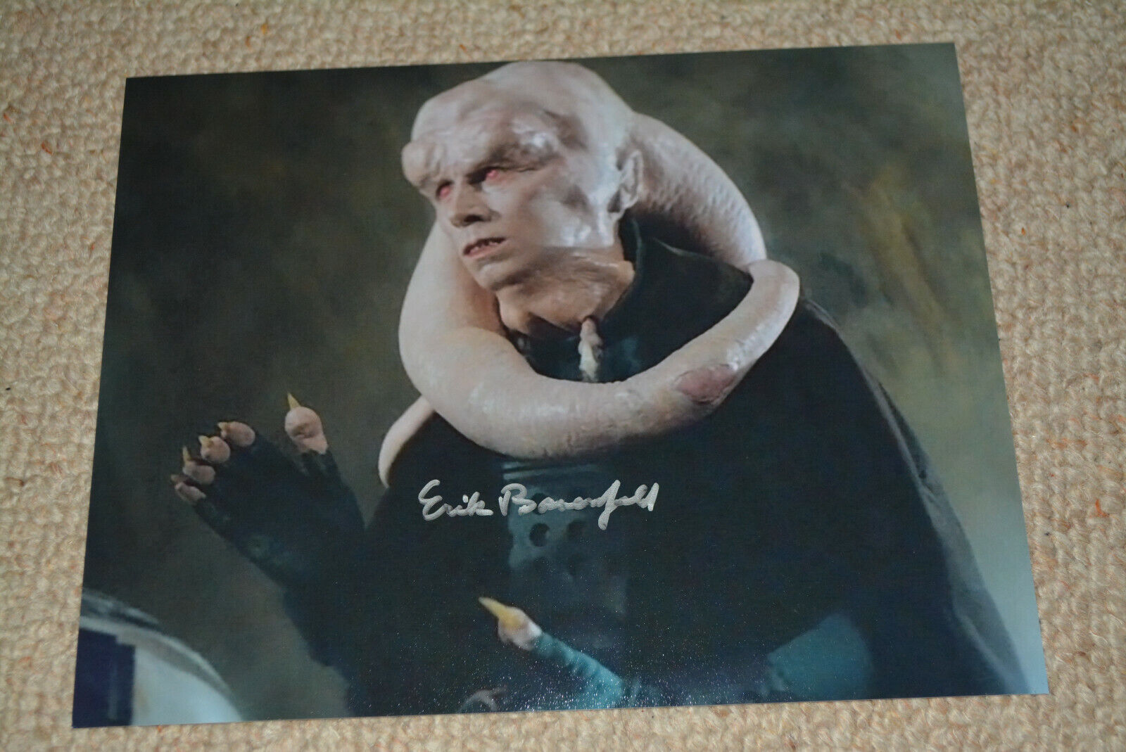 ERIK BAUERSFELD signed autograph In Person 8x10 20x25 cm STAR WARS Bib Fortuna