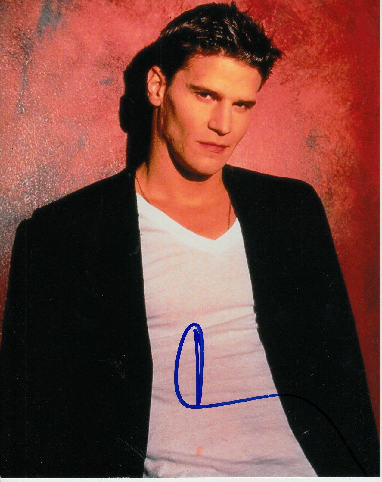 DAVID BOREANAZ SIGNED ANGEL Photo Poster painting UACC REG 242 TELEVISION AUTOGRAPHS (6)