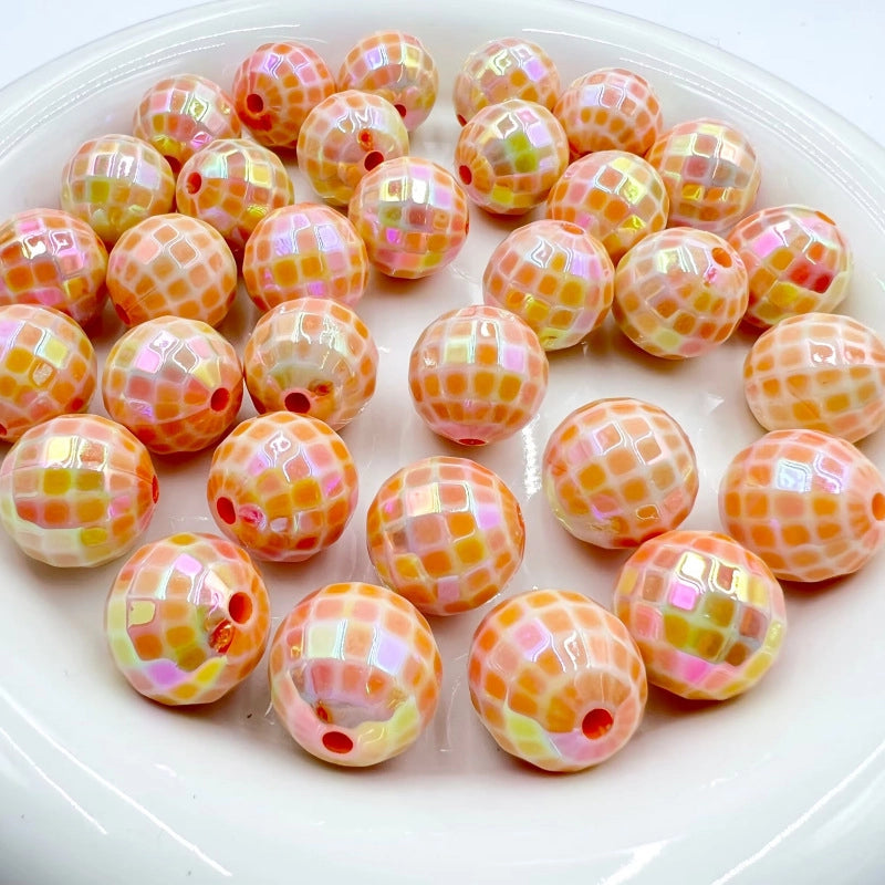 10 PCS/Package 16mm Arylic Geometric Beads