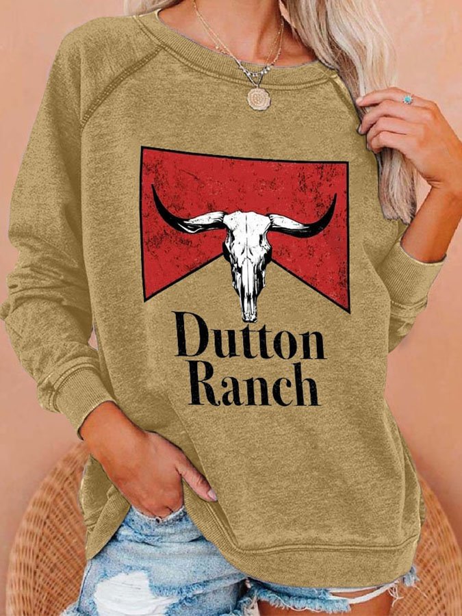 Vintage Dutton Ranch Print Sweatshirt