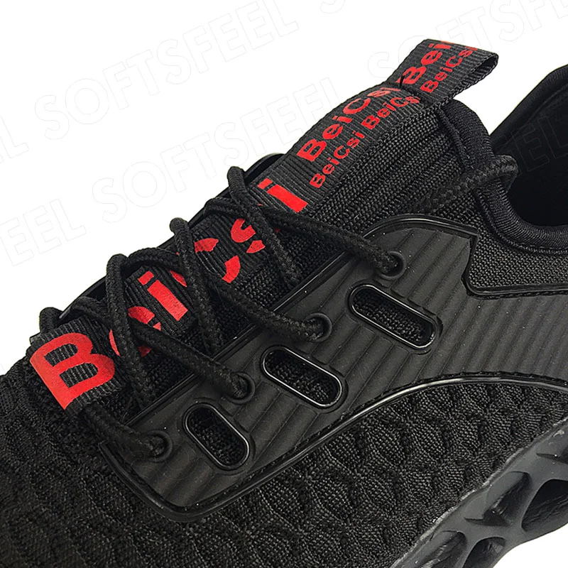 Softsfeel Women's Pain Free Perfect Walking Shoes - Black Red