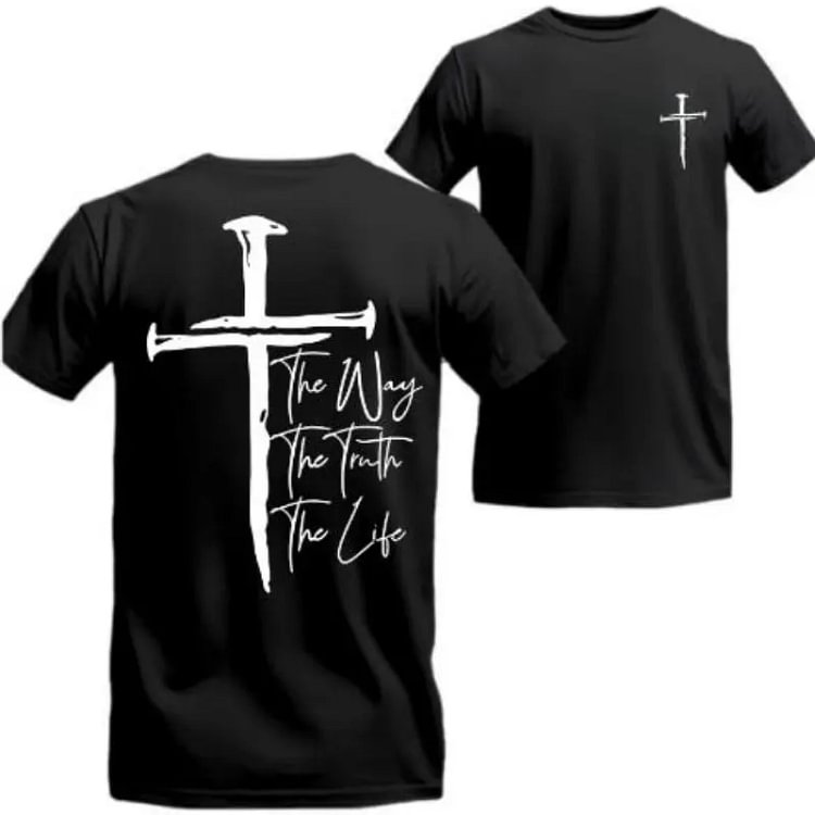 Faith Cross T-Shirt | The Way, The Truth, The Life ✝️ &ndash; Unisex