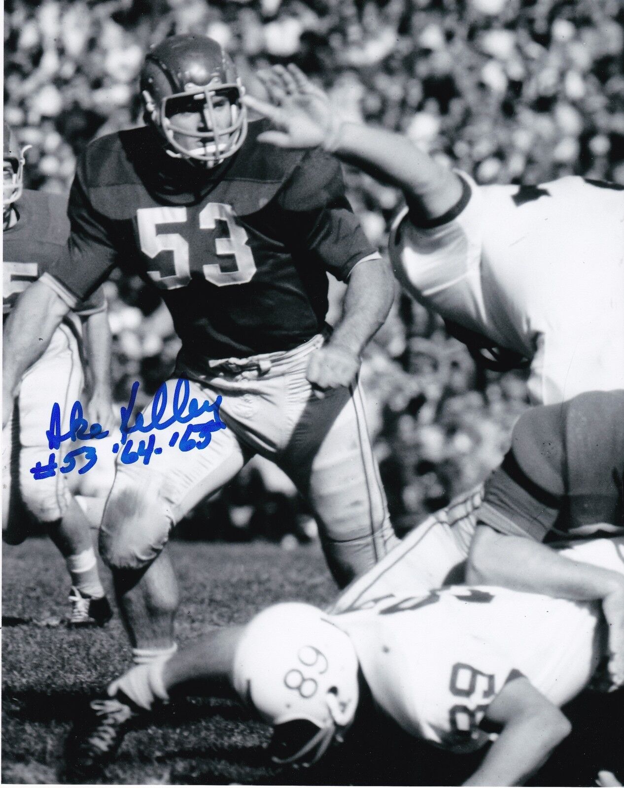 IKE KELLEY OHIO STATE BUCKEYES ACTION SIGNED 8x10