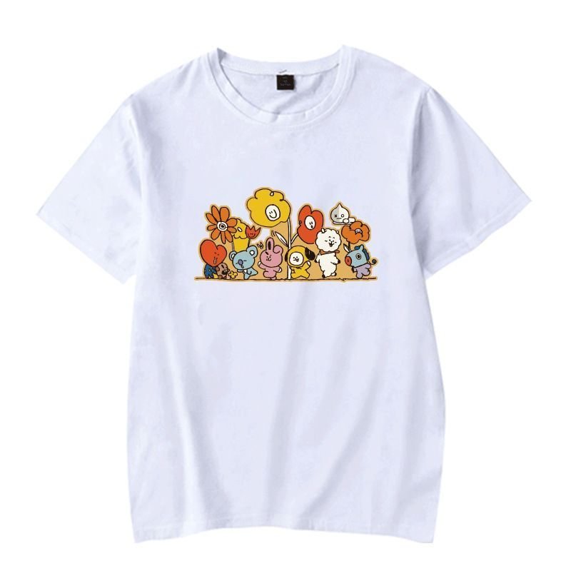 BT21 Flower Series Casual T-shirt