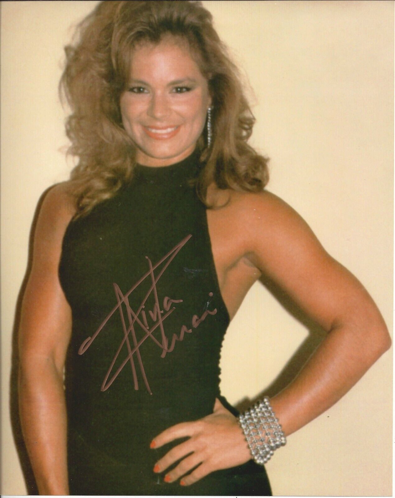 Ivory Tina Ferrari autographed 8x10 #6 WWE Diva Sexy Hot GLOW  Shipping