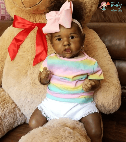My Reborn African American Black Mini Toddler Baby Doll Look Real Reborn Baby Doll Girl 12 inch Lucy 2023 -Creativegiftss® - [product_tag] Creativegiftss®