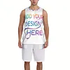 Customizable Men'S Basketball Jersey - Personalized Photo/Name/Number, Quick-Dry Breathable Athletic Tank Top, Loose Fit for Training & Team Events