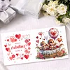 6Pcs Valentines Day Dinosaur Diamond Painting Greeting Card