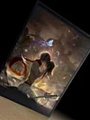 3D Decorative Paint of Light Guide Transformation Mikasa Ackerman & Eren Yeager Final Kiss with LED - Attack On Titan Decorative Painting - momo Studio