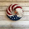 American Eagle Flag Patriotic Wreath 2026 USA 250 Decorations 250th Anniversary Eagle Wreath for 4th of July for Front Door Wall Party Holiday Decoration
