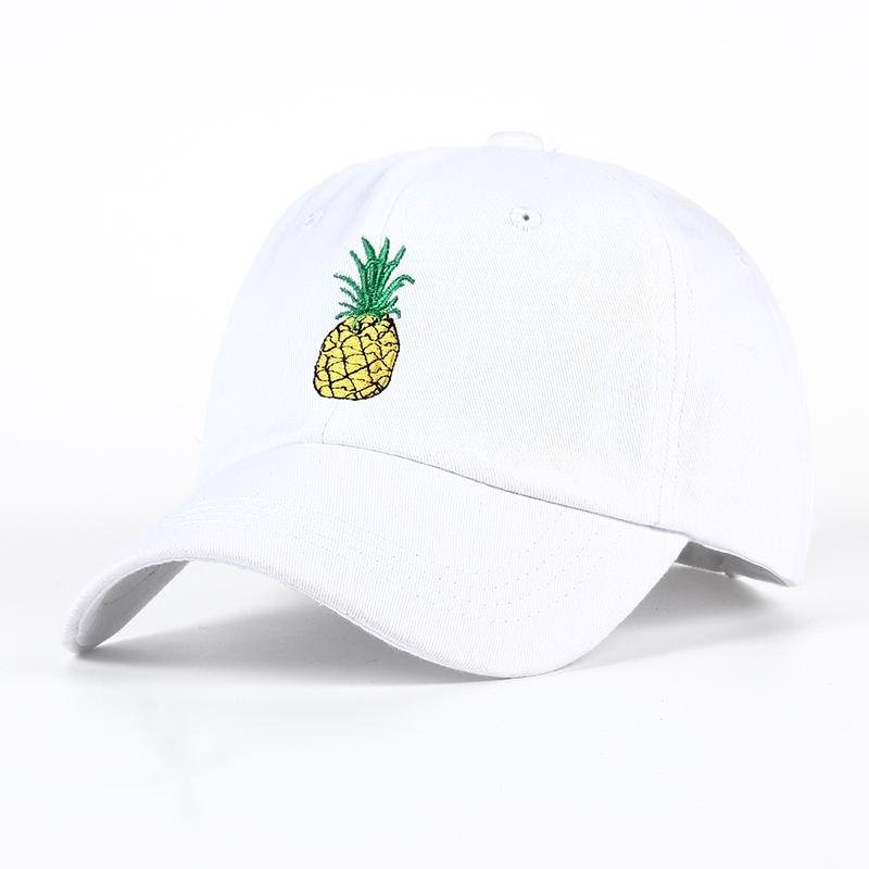 Pineapple Embroidery Baseball Cap Fruit Dad Hat Hip Hop Snapback Cap