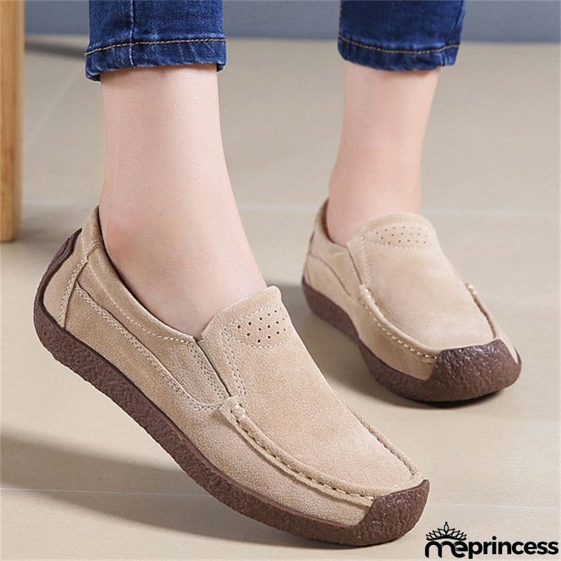 Vintage All Match Office Wear Flat Heels Loafers