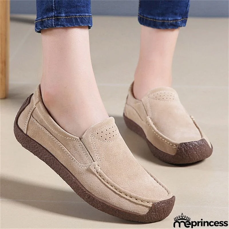 Vintage All Match Office Wear Flat Heels Loafers