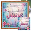 June-18CT Stamped Cross Stitch 25*25cm/9.84*9.84in tapestrymarket