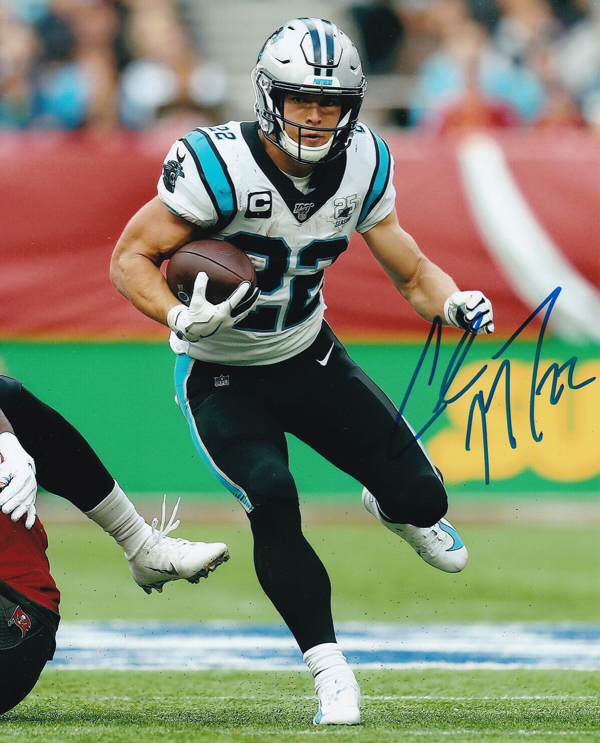 CHRISTIAN MCCAFFREY SIGNED AUTOGRAPH 8X10 Photo Poster painting CAROLINA PANTHERS