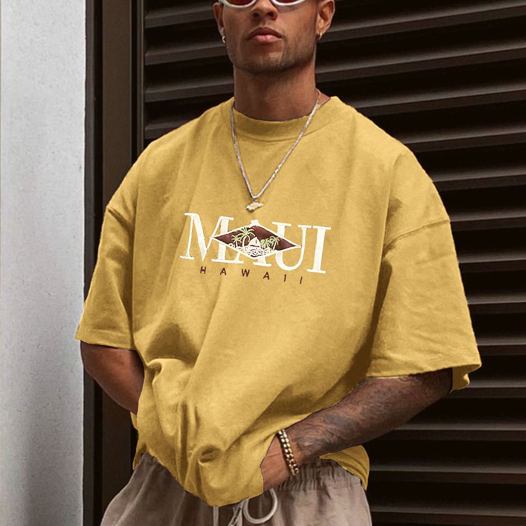 Men's Vintage MAUI T-Shirt、、URBENIE