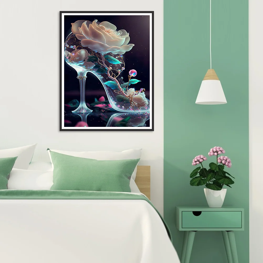 Full Round Diamond Painting 30*40cm - Dreamy Crystal High Heels