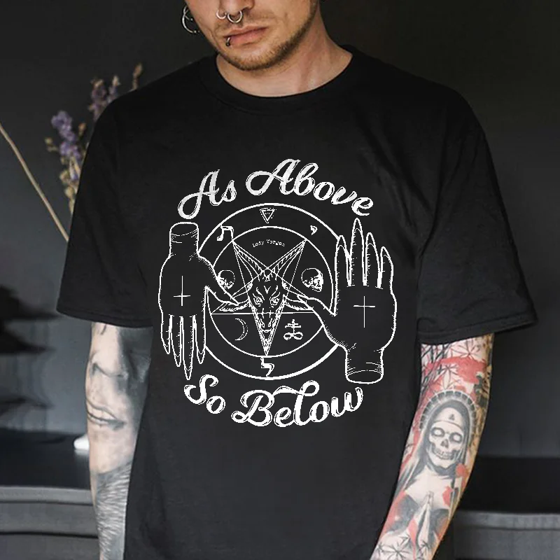 Aa Above So Below Printed Men's T-shirt -  