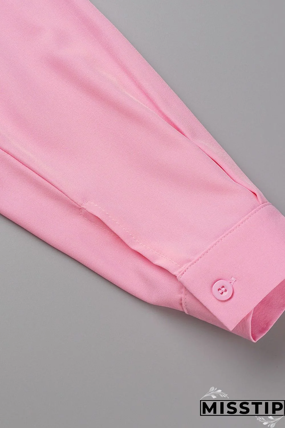 Green Casual Solid Patchwork Buckle Turndown Collar Tops