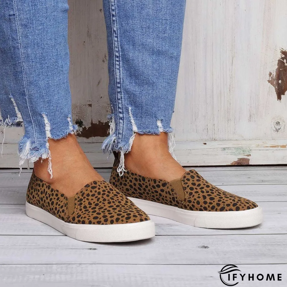 Women Fashion Leopard Loafers All Season Flat Shoes | IFYHOME