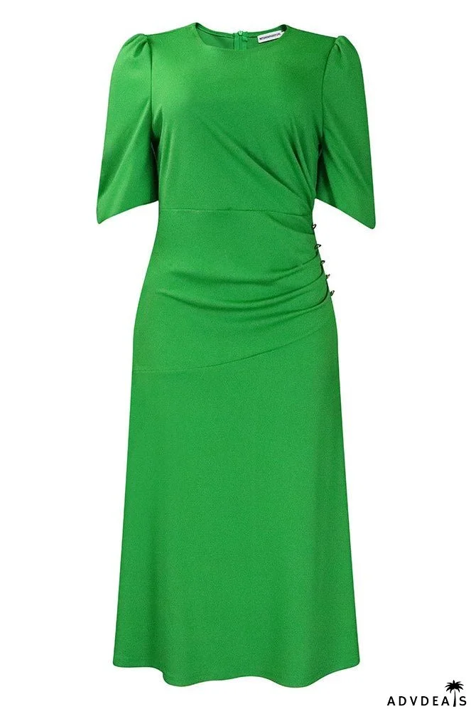 Chic Green Midi Dress