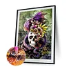 Diamond Painting -DIY Round Drill Flower Skull