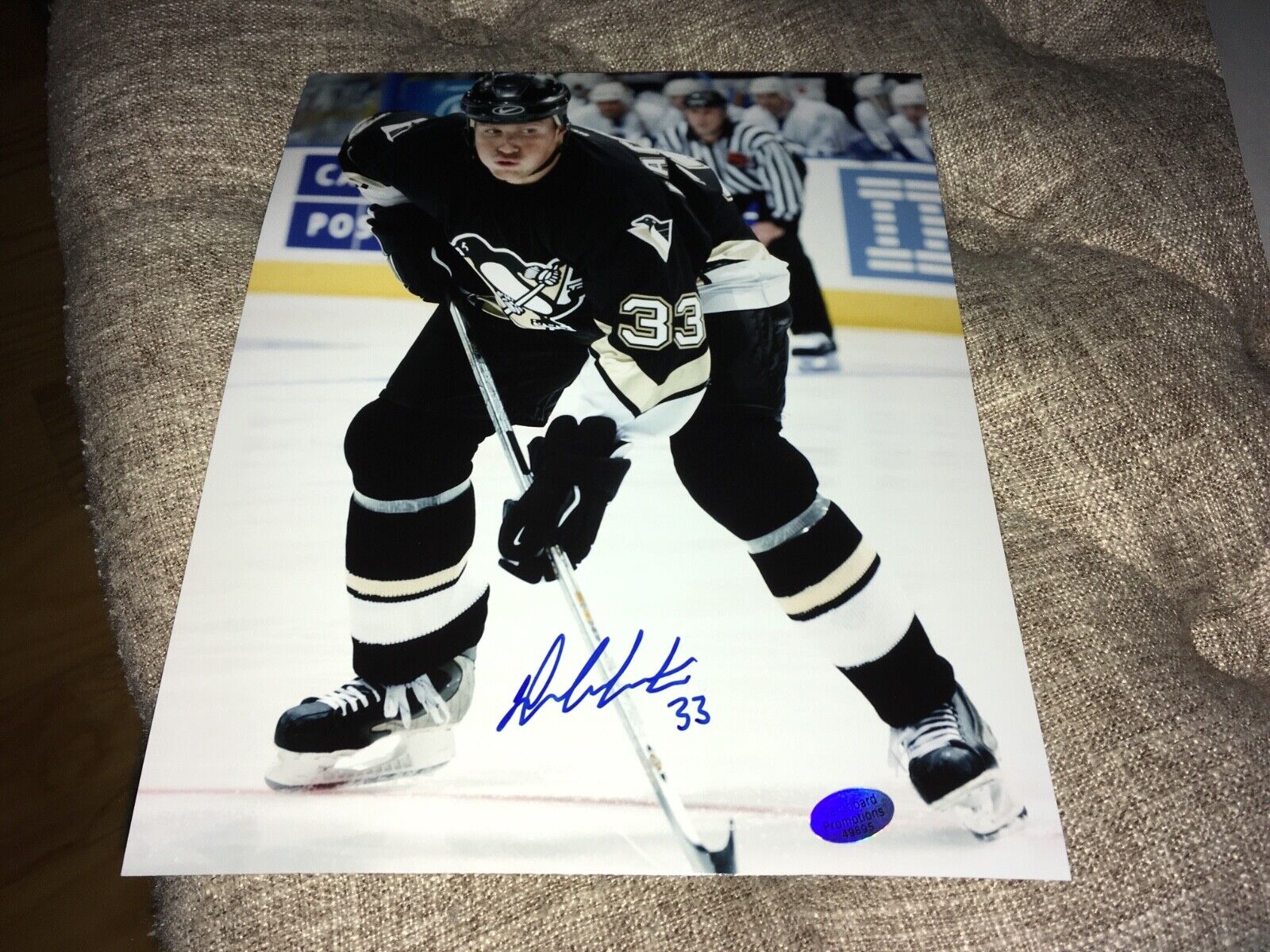 Dan LaCouture Pittsburgh Penguins Signed 8x10 Hockey Photo Poster painting W/Our COA