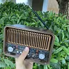 Portable FM AM SW Radio Multi-band Vintage Radios Wireless Bluetooth Speaker wit