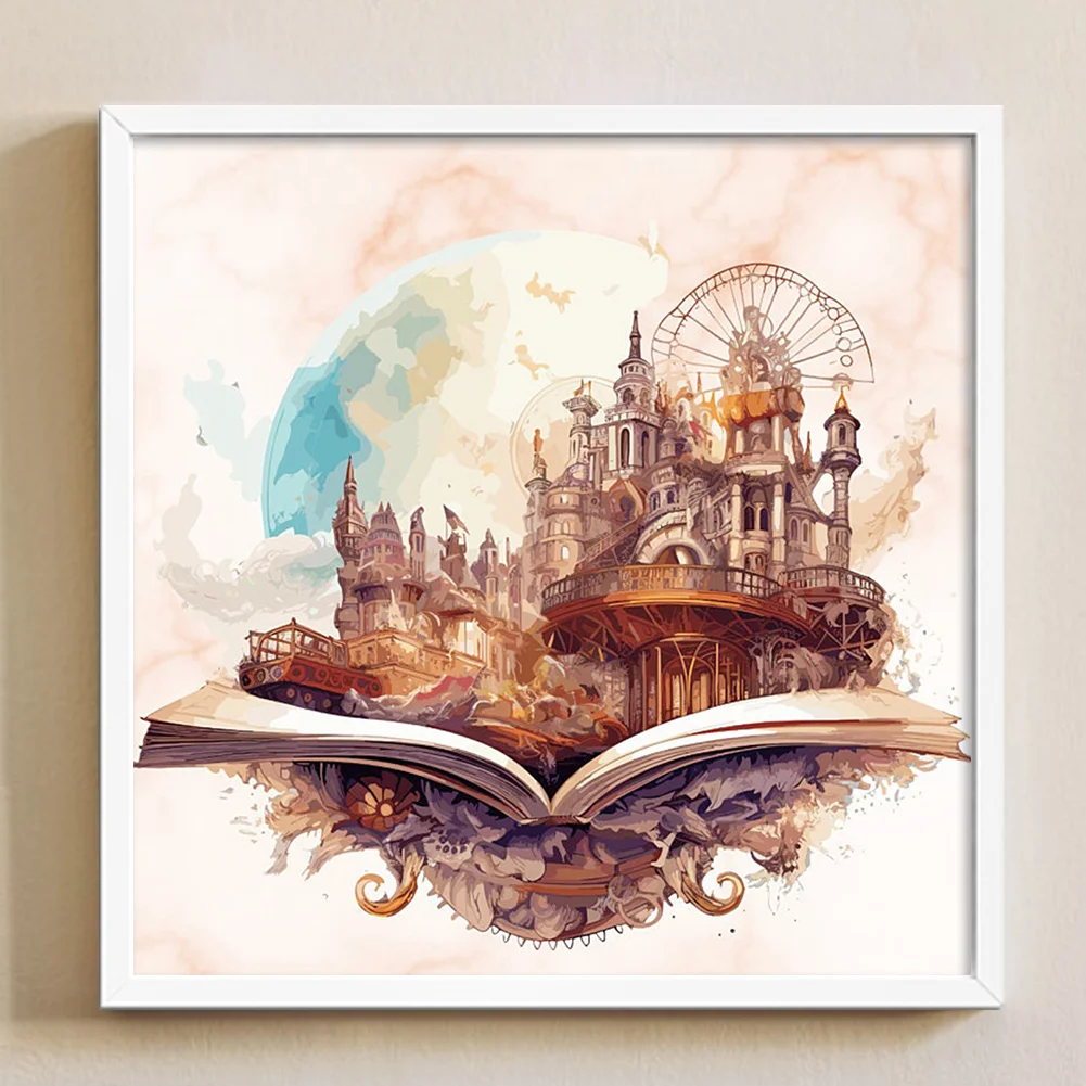 DIY Stamped Cross Stitch 11CT Full Embroidery 50*50cm - Magic Book