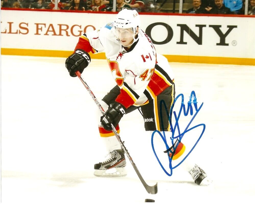 Calgary Flames Sven Baertschi Autographed Signed 8x10 Photo Poster painting COA