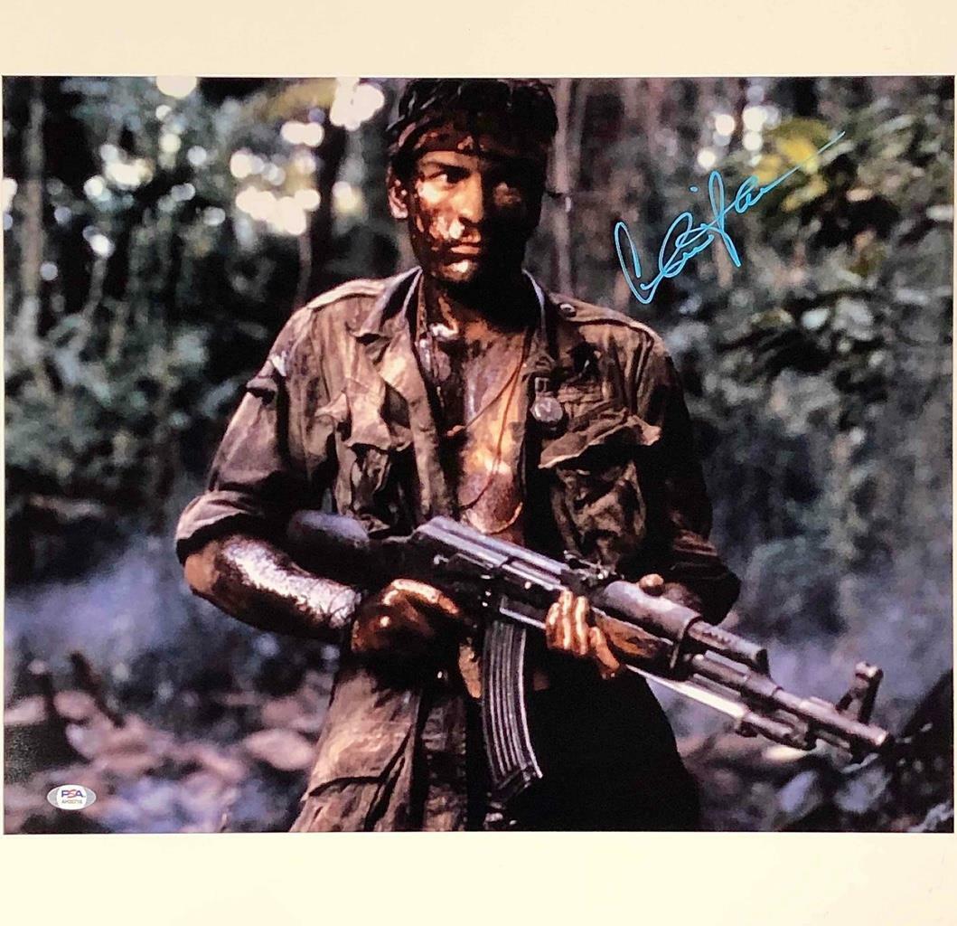 Charlie Sheen autograph Platoon signed 16x20 movie Photo Poster painting PSA/DNA COA