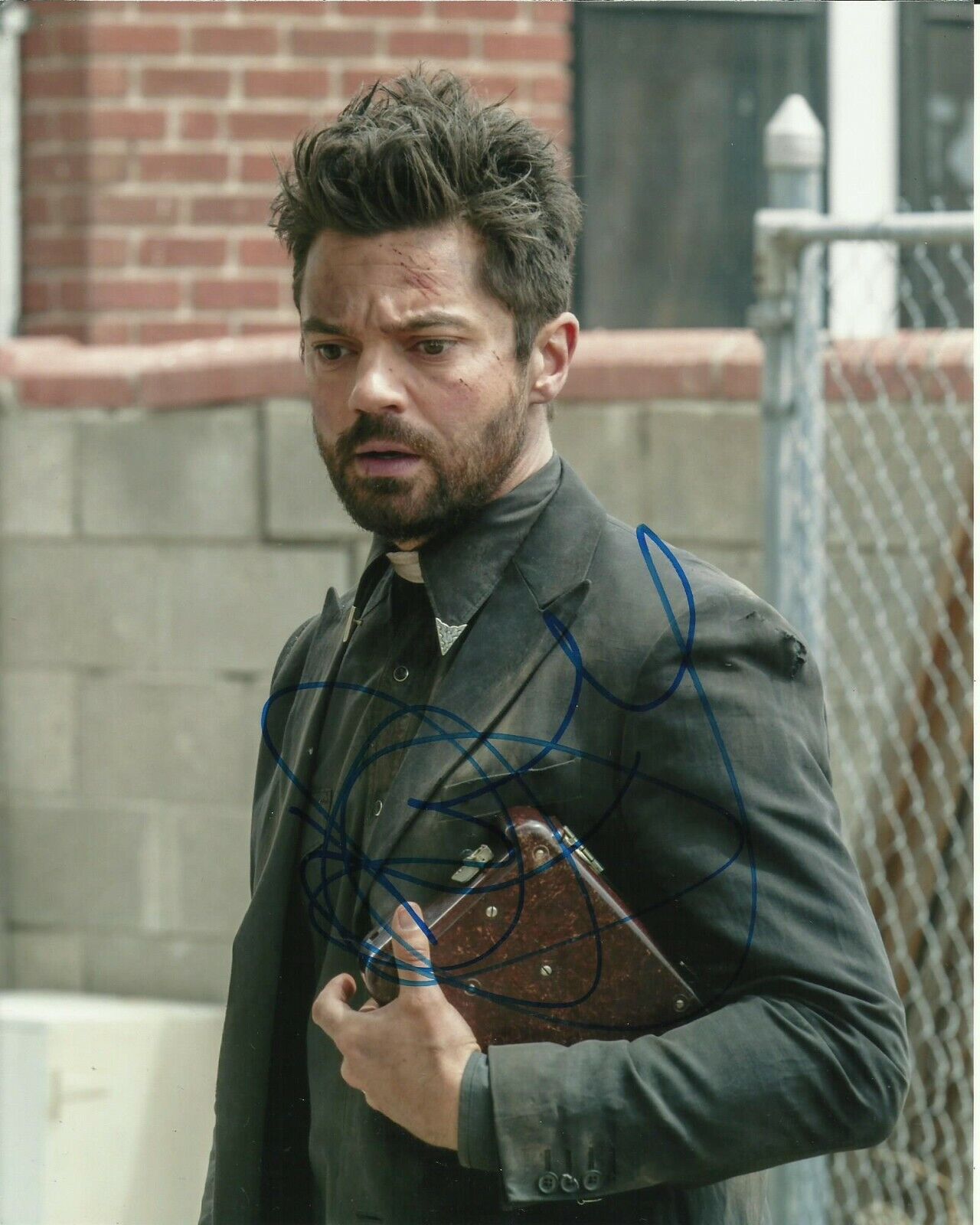 DOMINIC COOPER SIGNED PREACHER Photo Poster painting UACC REG 242 AUTHENTIC FILM AUTOGRAPHS (5)