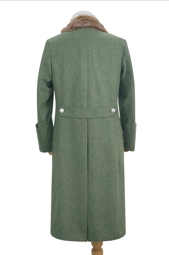   Elite German M1937 Allgemeine Elite General Fur Collar Wool Greatcoat German-Uniform